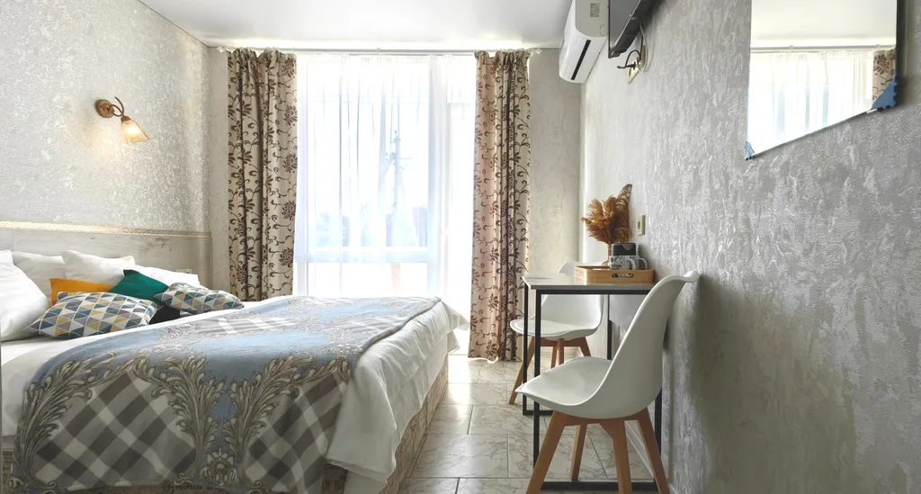 Уютный апарт с балконом, отопление, беседка, парковка