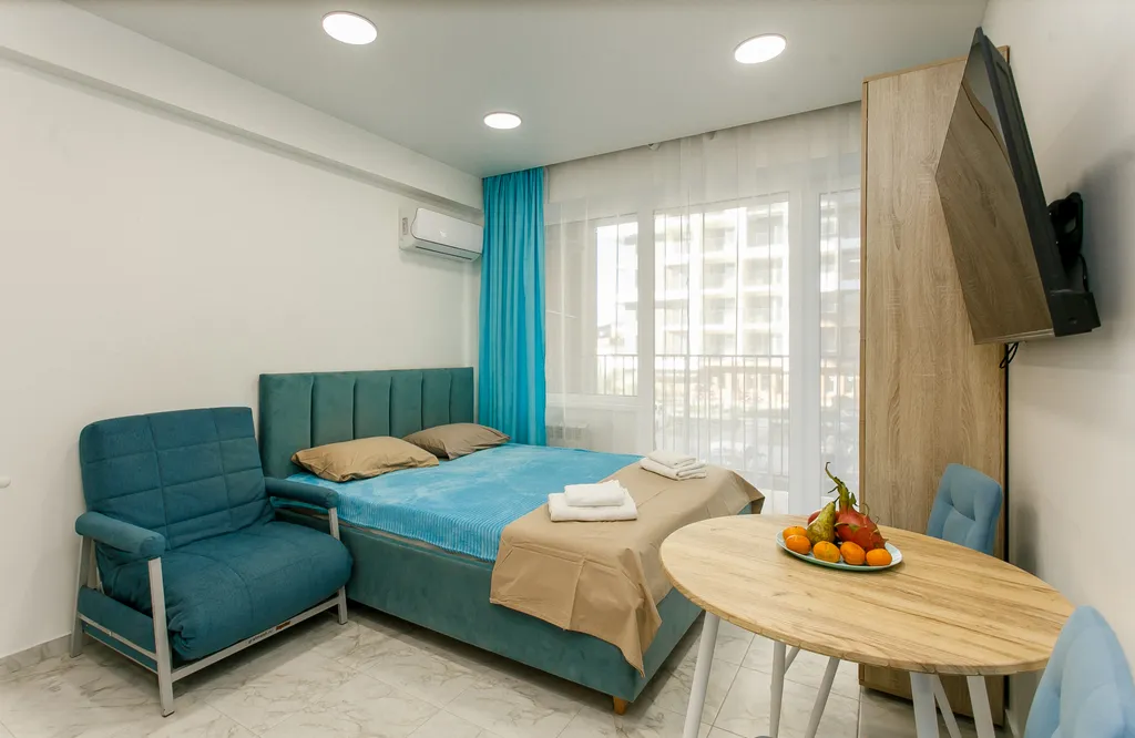 Стильная студия у моря