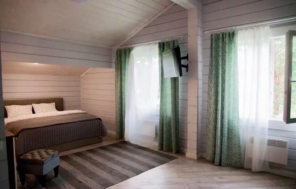 Большой дом N2 с сауной и камином на озере Лунном