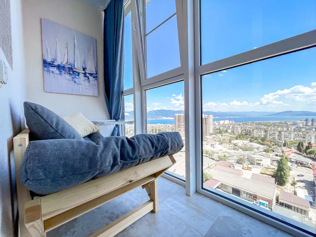 Уютная студия с видом на бухту и море