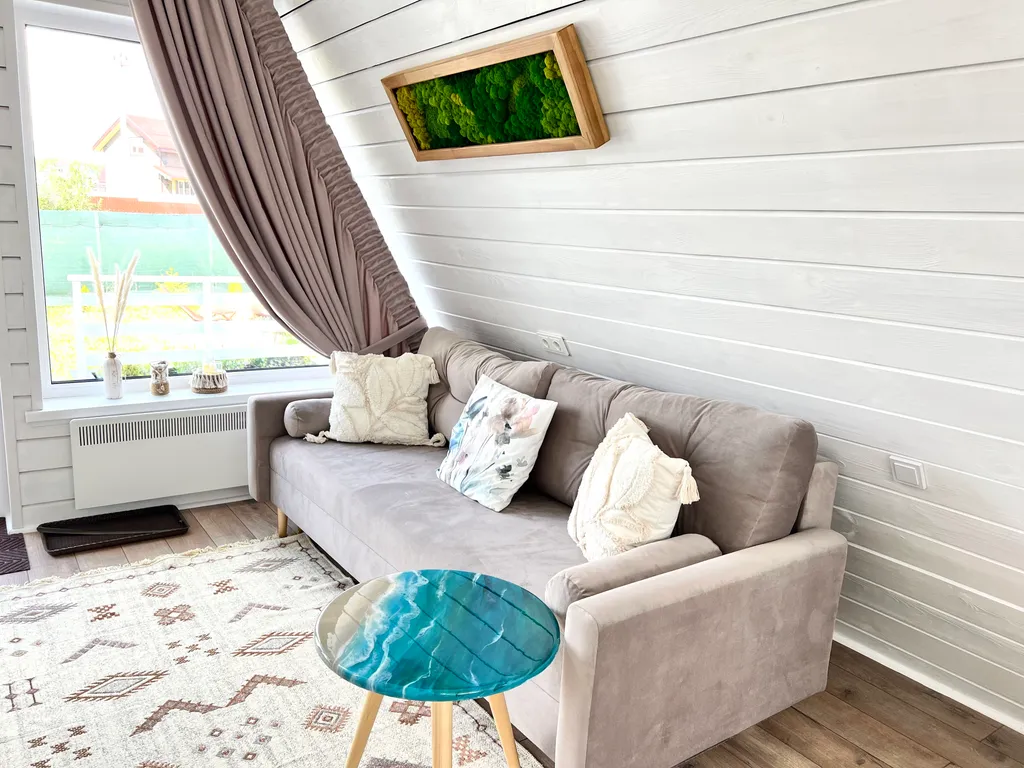 Уютный домик с банным чаном на территории