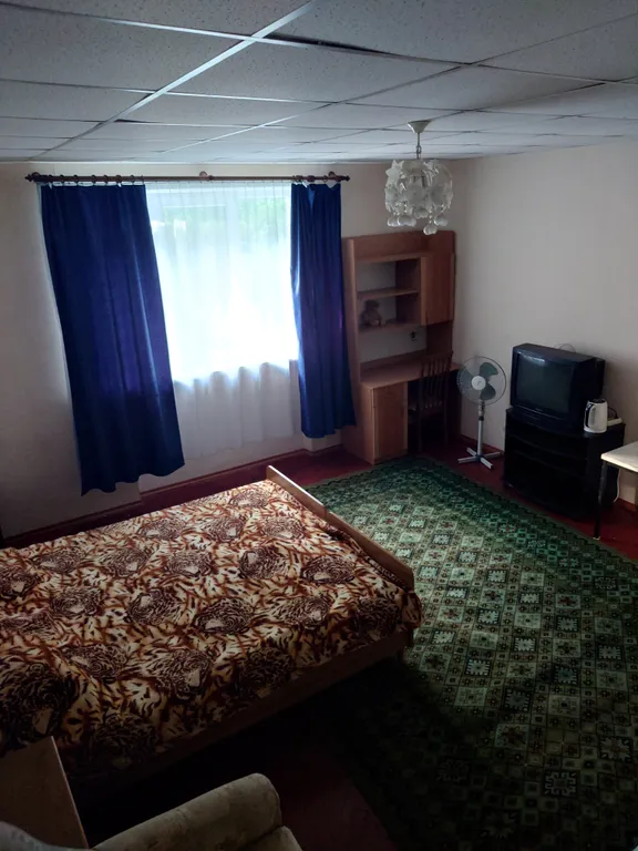 Уютная комната с санузлом и отличным зелёным двором для тихого отдыха