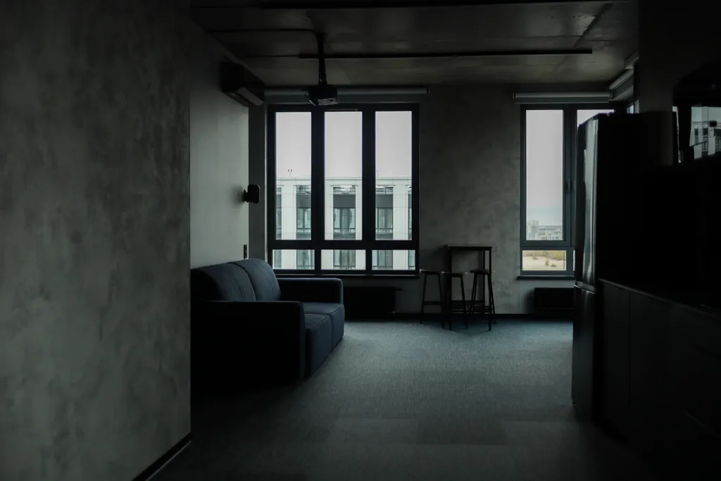 Стильная квартира с кинопроектором