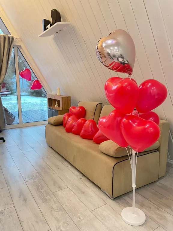 А-фрейм с чаном у леса