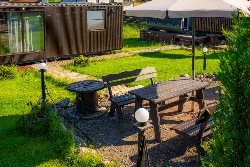 Современный домик с баней