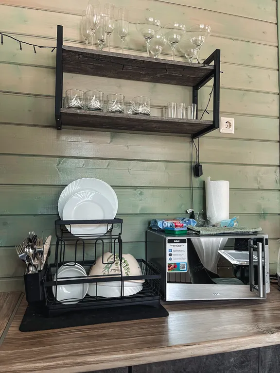 Дом в лесу с баней и чаном