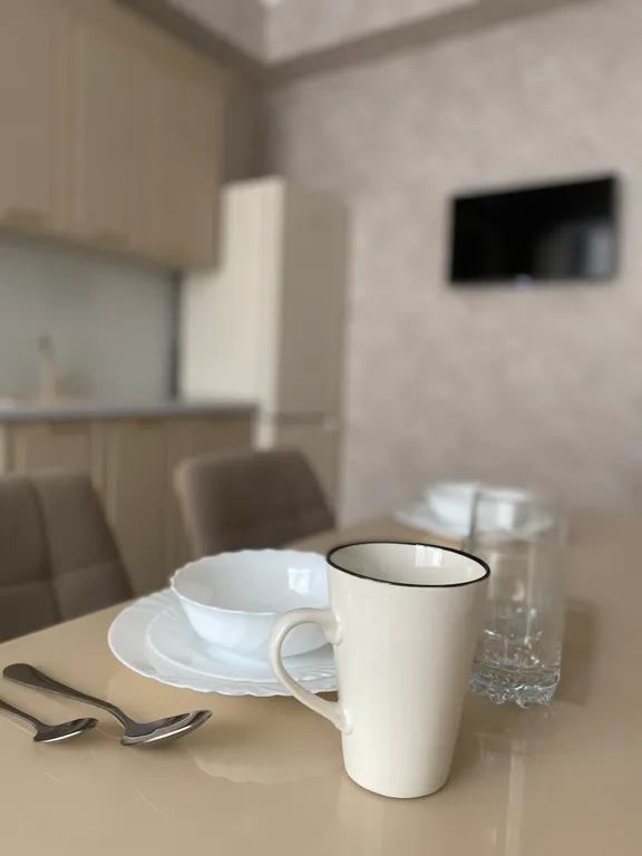 Двухкомнатная квартира с балконом в центре города