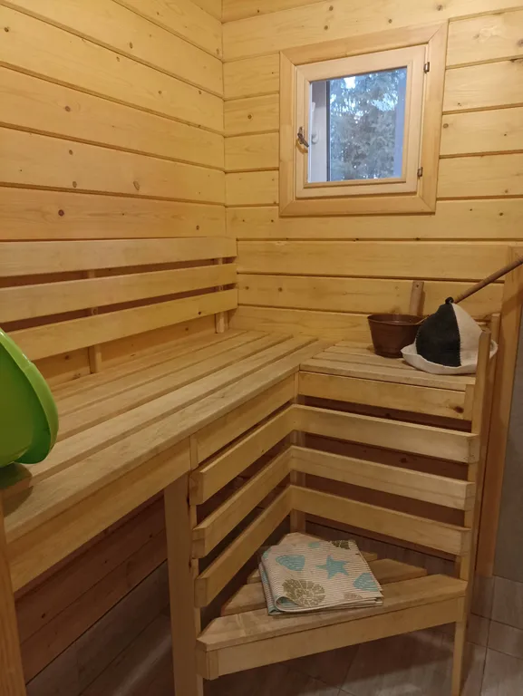 Дом с сауной и барбекю