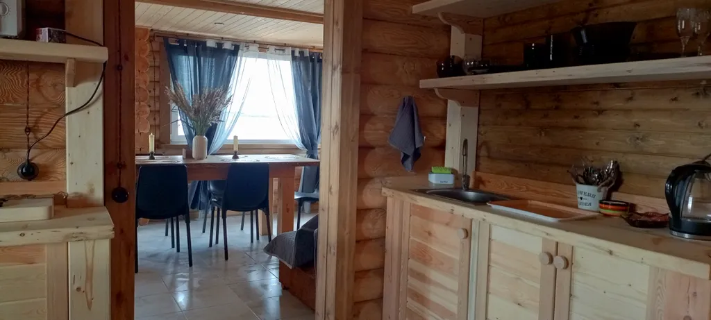 Дом с баней на берегу Северной Двины