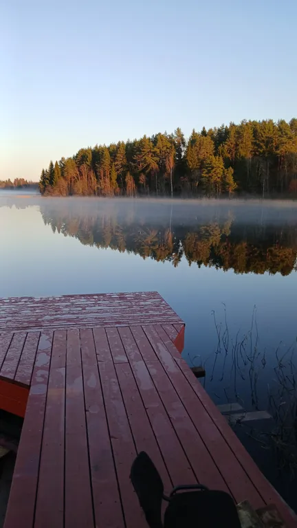 Дом с русской баней на берегу озера Селигер