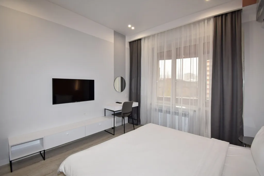 Студия с 2 раздельными кроватями и балконом