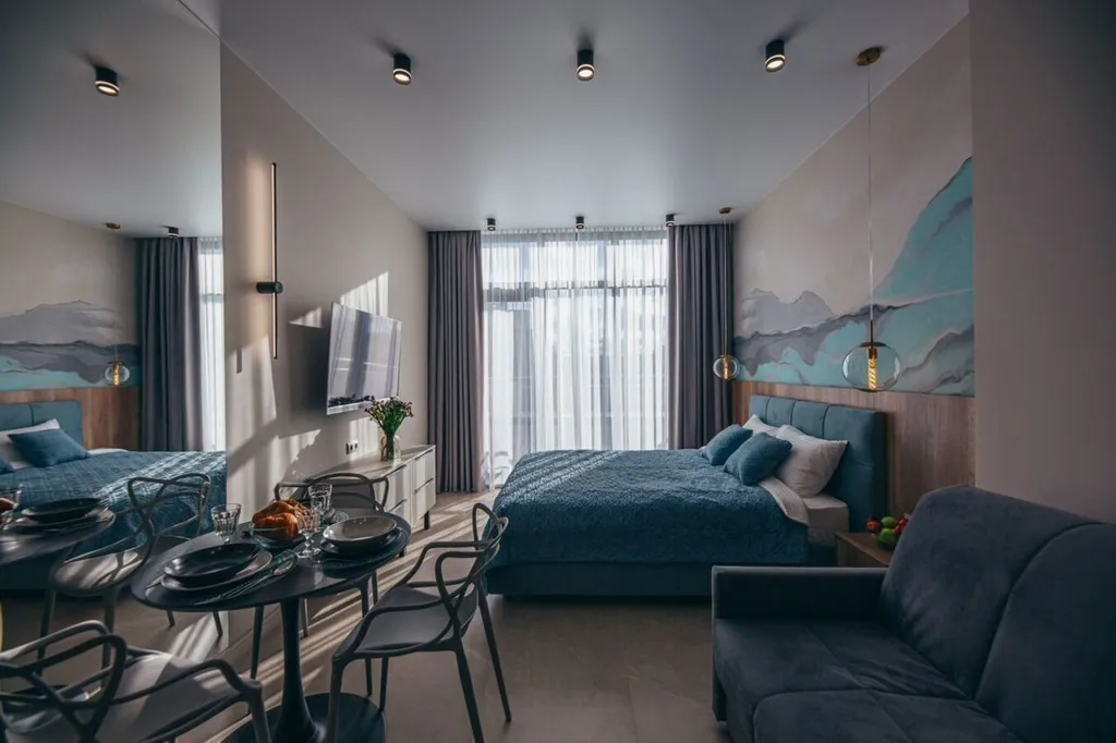 Квартира Квартира Новaя уютнaя студия в ЖK Aтлaнтис — Зеленоградск