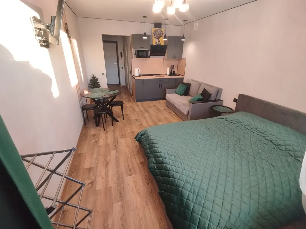 Уютная студия с видом на парк