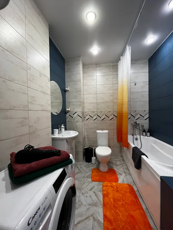 Уютная квартира на 18-ом этаже с видом на город