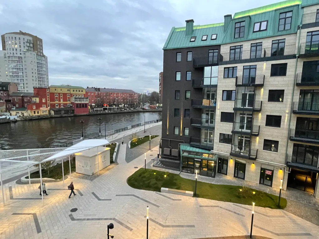 Квартира с отдельной спальней, ЖК Рыбная Деревня, с видом на реку