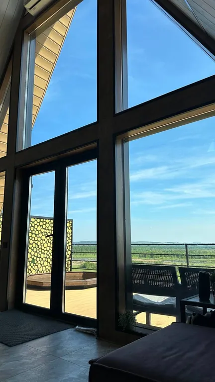 Стильный дом с панорамным видом и банным чаном