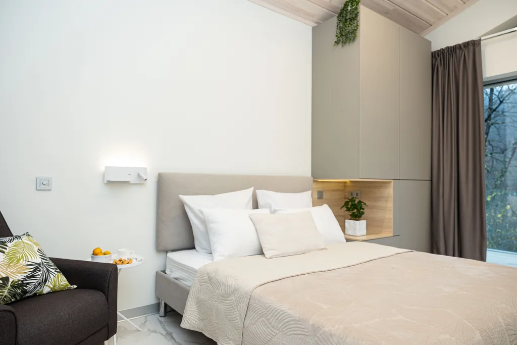 Квартира с 3 спальнями, камином с живым огнём и видом на горы