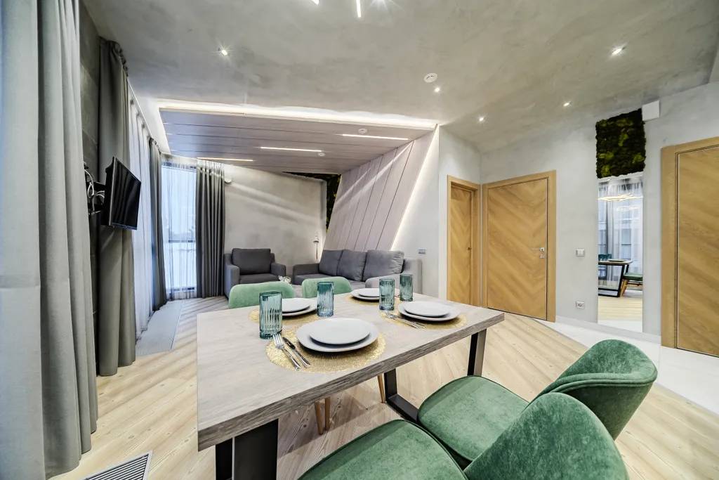 Охтаинн 2-11 с 1 спальней и с видом на горную деревню