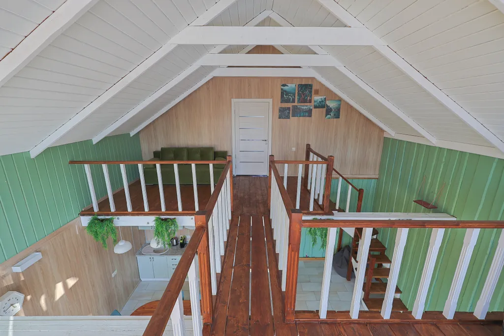 Двухэтажный коттедж с кондиционером, с видом на реку