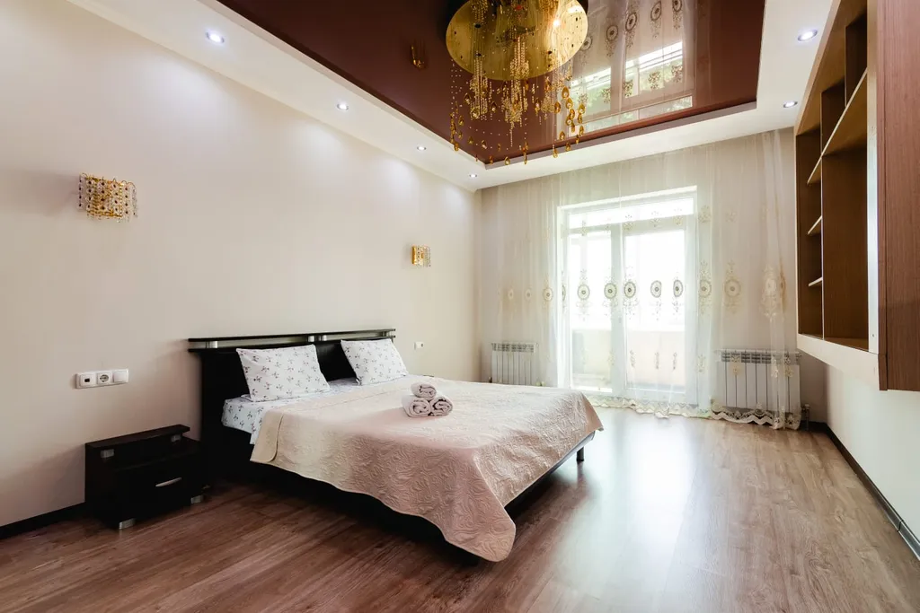 Большая двушка с кухней студией с потрясающим видом на горы