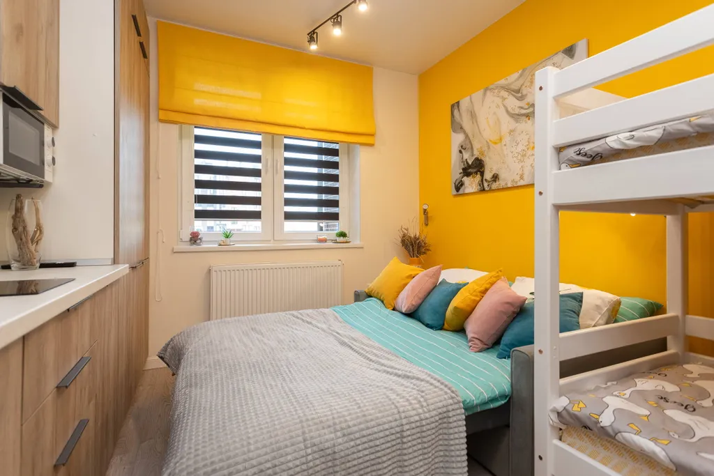 Yellow studio by the sea