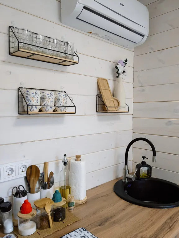 Уютный домик с чаном и баней в сосновом лесу