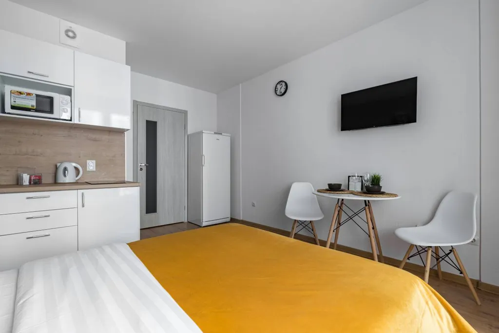 Квартира Квартира Студия Yellow Home на Васильевском острове рядом с Севкабельпортом — Санкт-Петербург