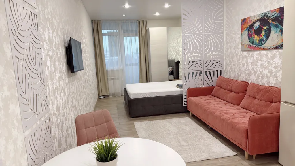 Квартира Квартира Уютная с видом на море, балконом, ванной, бассейном на территории жк — Адлер