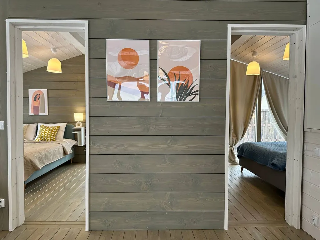 Панорамный дом с камином в престижном поселке