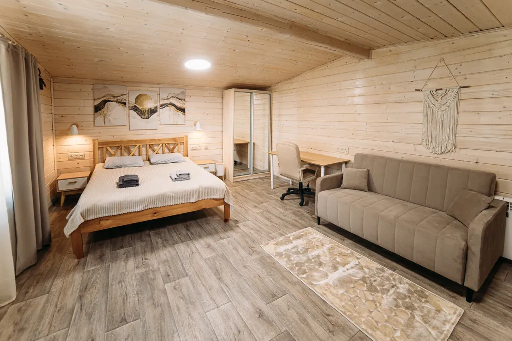 Дом-барнхаус с личными террасами