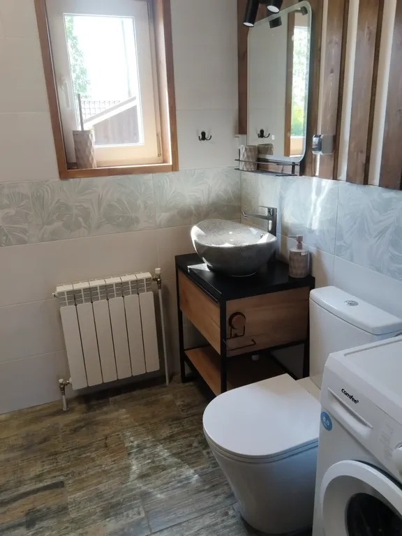 Дом 80m2 — чан, кухня, собственный берег реки