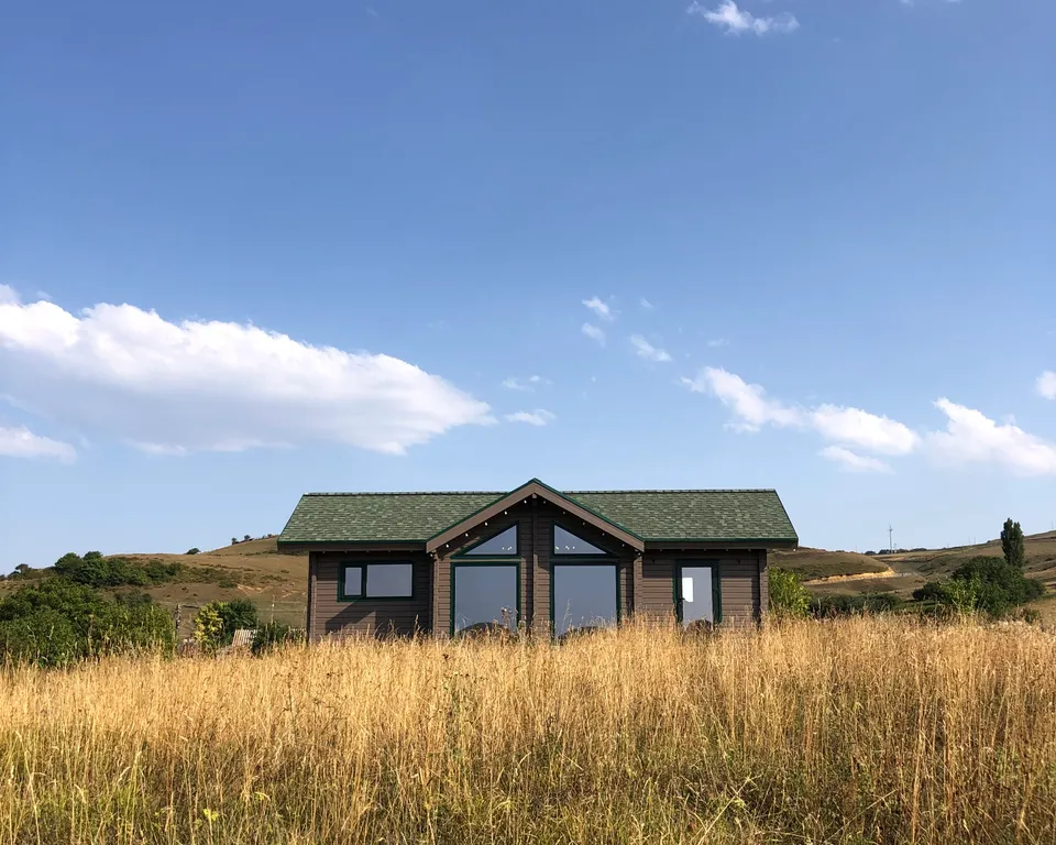 Уютный домик на двоих с панорамными окнами - Земля