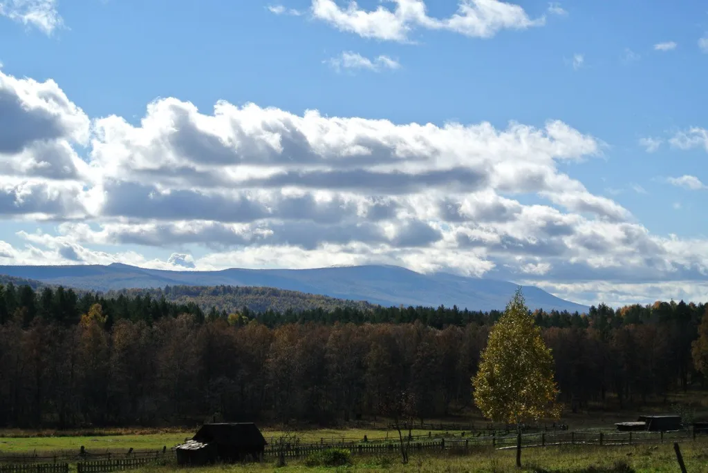 Деревенский домик с печкой и летней кухней