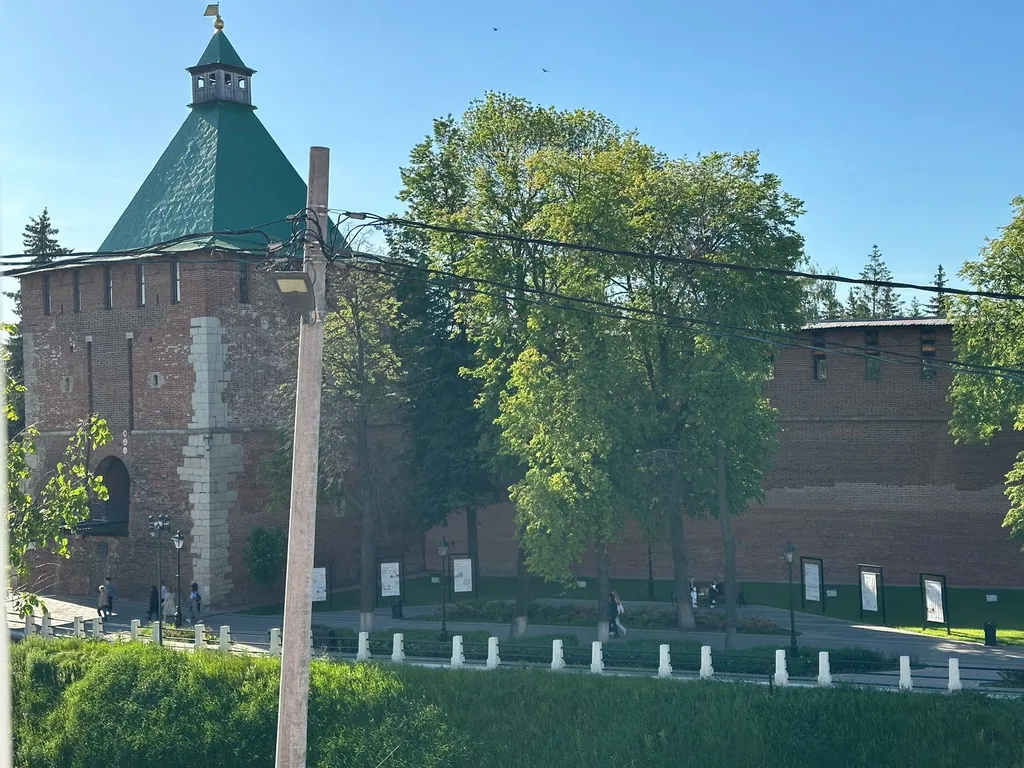 Квартира Квартира Двухуровневая студия с видом на Кремль — Нижний Новгород