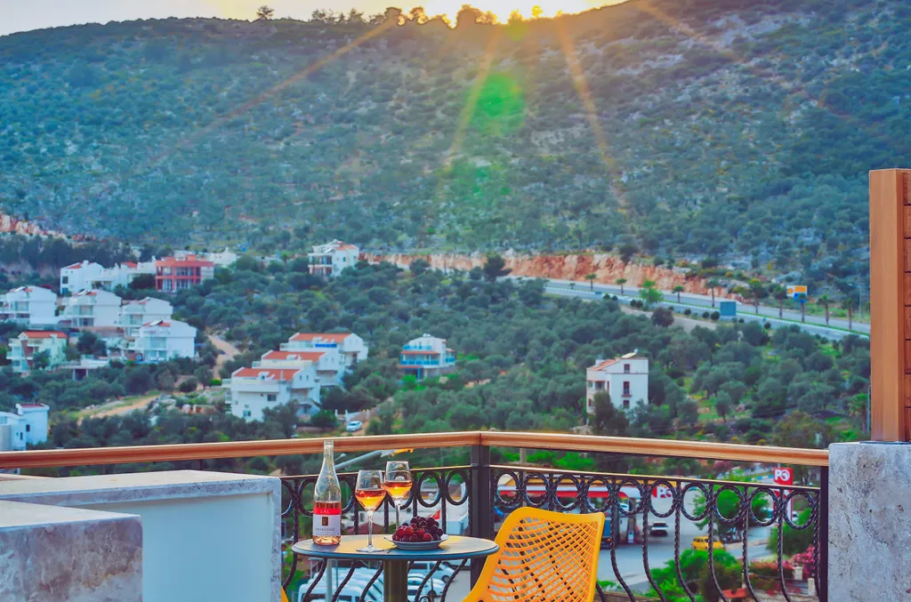 Коттедж Вилла 485 с видом на море и бассейном — Калкан