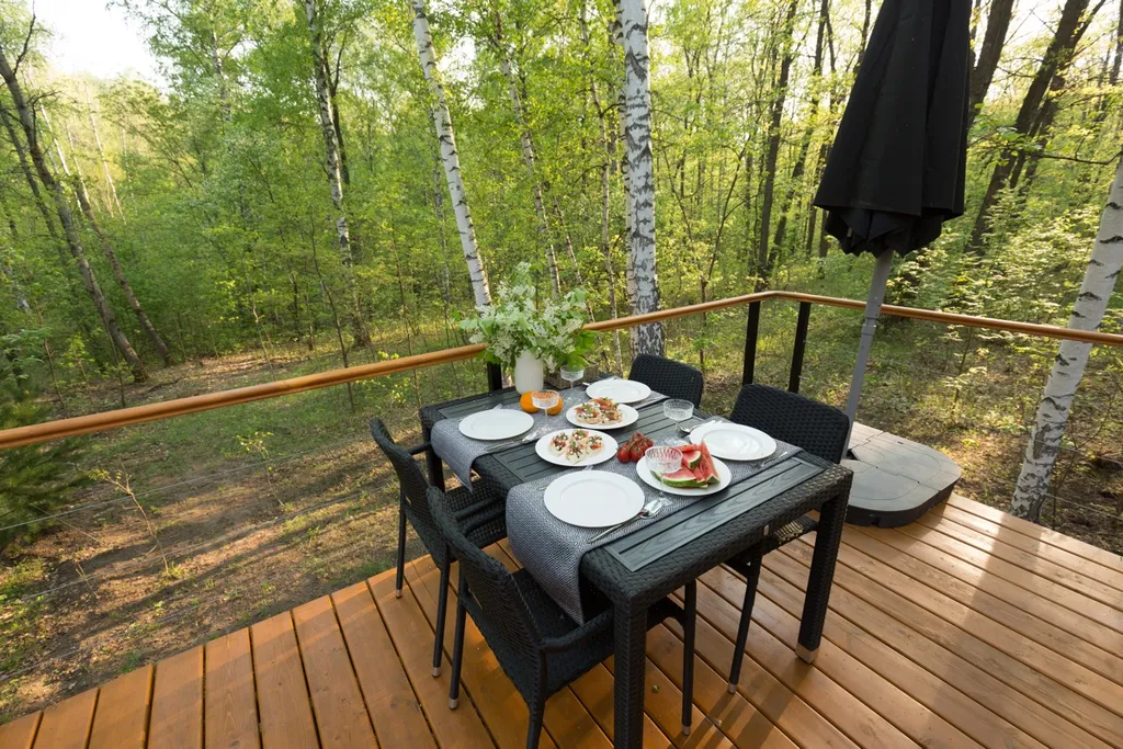 Глэмпинг Krona camp (Дома A-frame в лесу) 40 км от Уфы