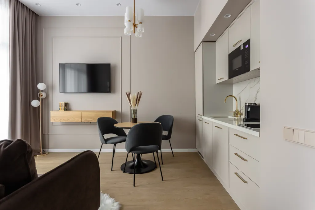 Квартира АПАРТАМЕНТЫ ДВУХКОМНАТНЫЕ 'БРАУН ФЛЭТПОРТ', для 4 гостей — Москва