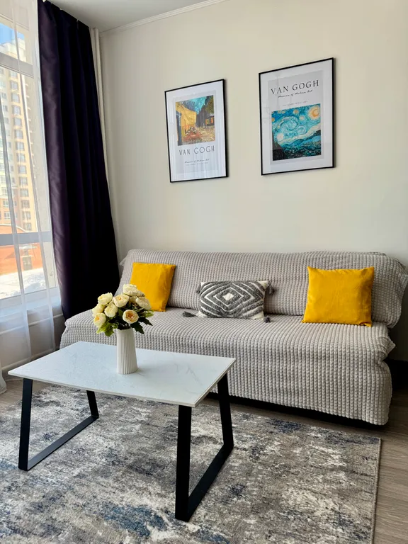 Двухкомнатный апартамент в новом районе в центре