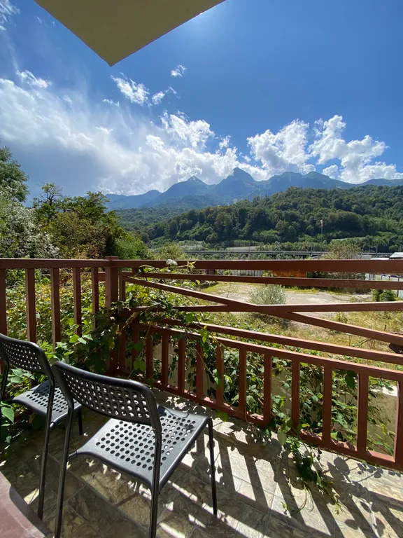 Евро двухкомнатный апартамент с балконом Куршевель