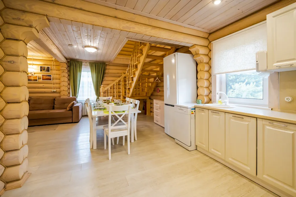 Уютные апартаменты 75 м² c 3-мя спальнями в деревянном доме