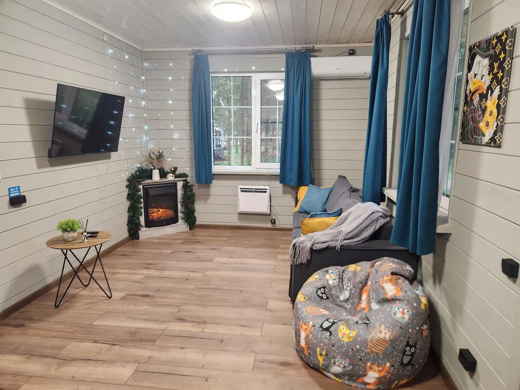 Коттедж Коттедж в Forest house с сауной в лесу — Никулино