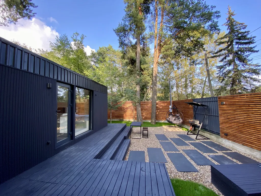 Ультрасовременный домик для отдыха вдвоем с сауной, купелью, мангалом