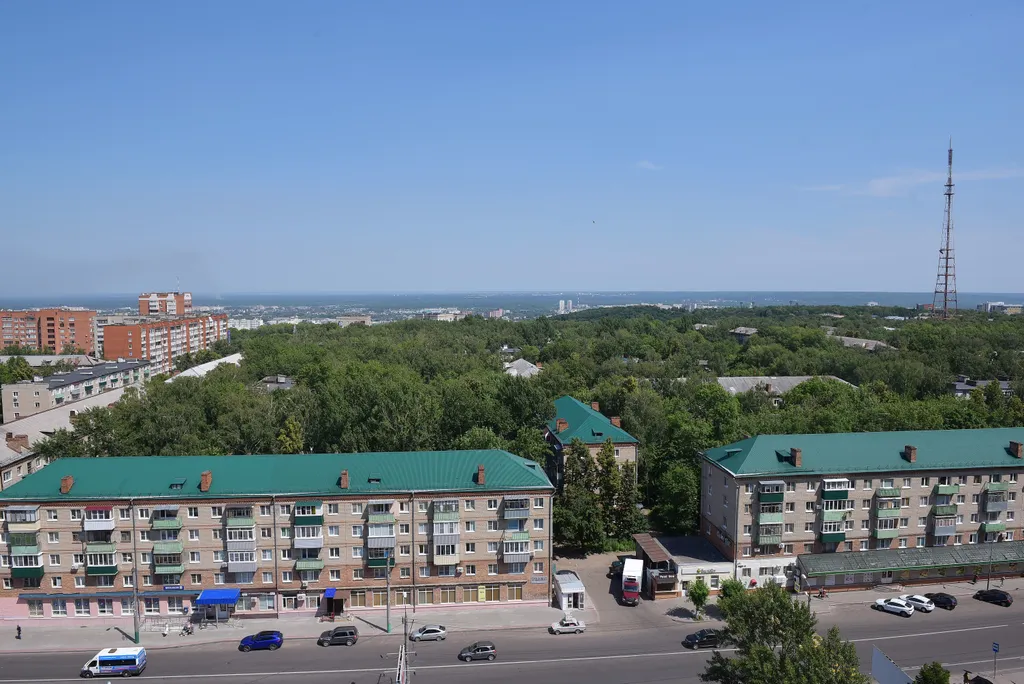 Студия с потрясающим видом на город