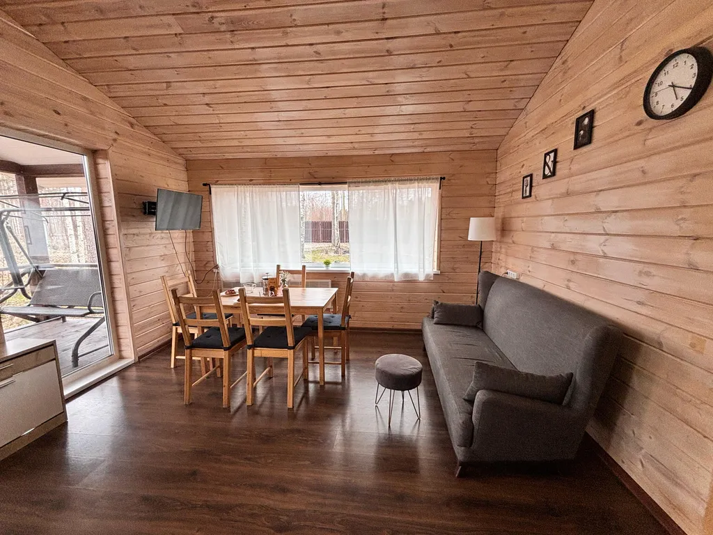 Коттедж Ладожские дюны, комфортный дом с панорамными окнами до 7-ми гостей — Ларионово