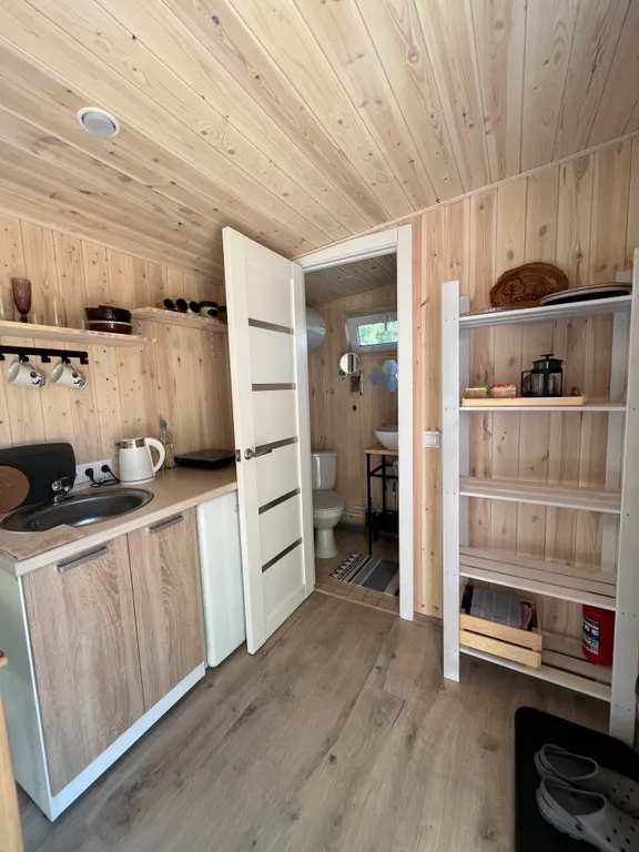 Домики с баней и чанами в Верхнем Дуброво