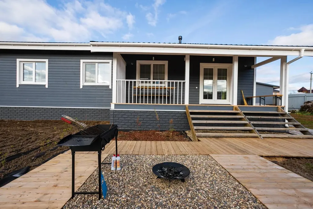 Нoвый уютный дом с баней на дровах