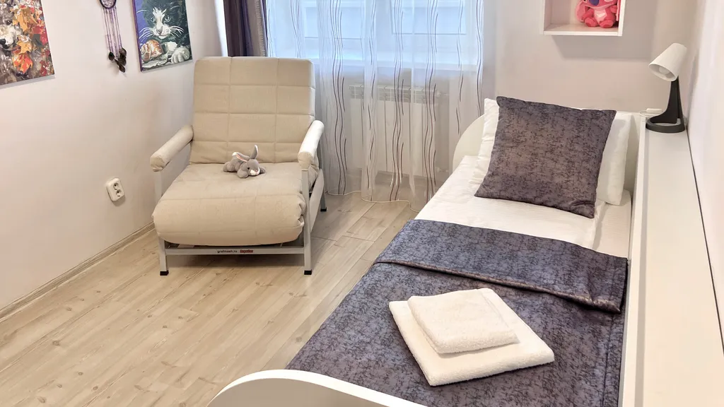 Проживание до 6 чел, 3 комнаты, в доме есть лифт