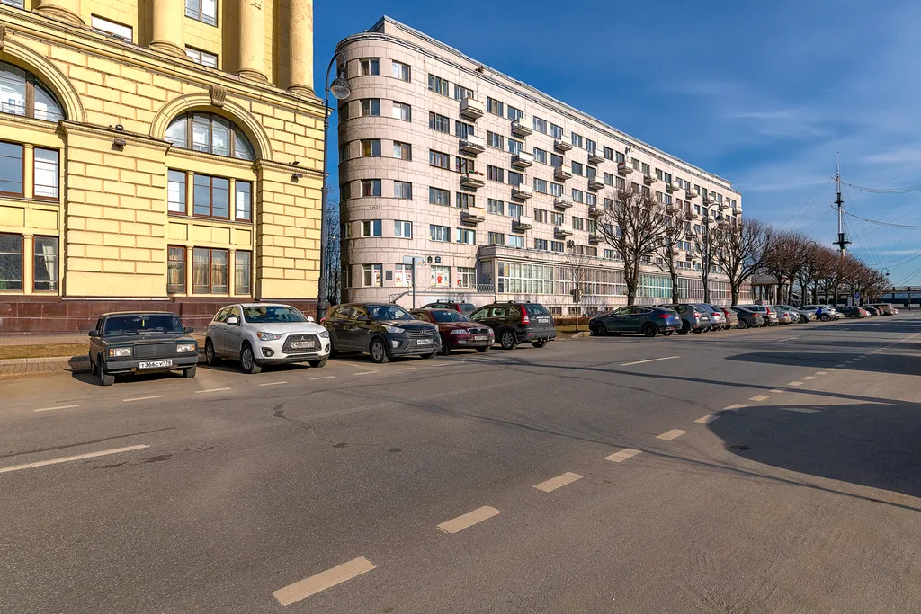 С видом на Неву в центре города