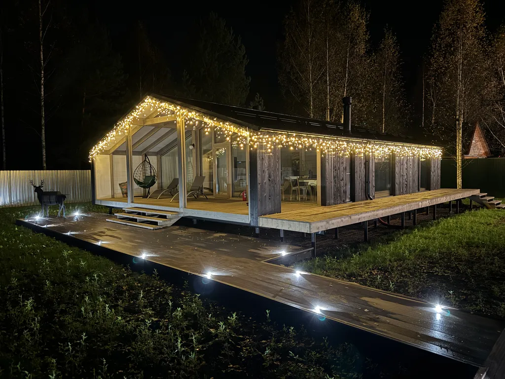 Коттедж Дом с летним бассейном, 3 спальни — Дубна