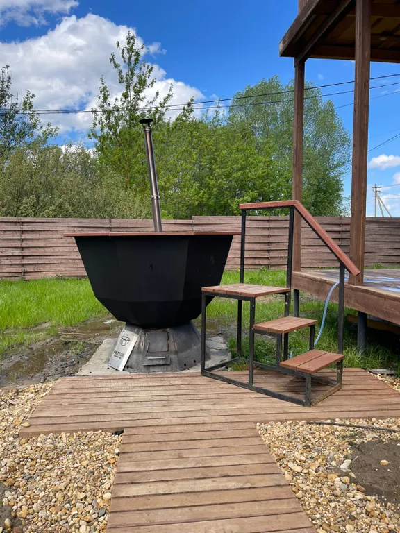 Коттедж Бельгийский дом с террасами, русской баней и чаном — Синьково